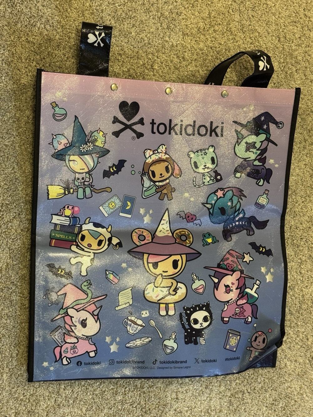 SDCC Tokidoki Spooky Cuties Unicorno Halloween Tote Backpack Comic Con Bag